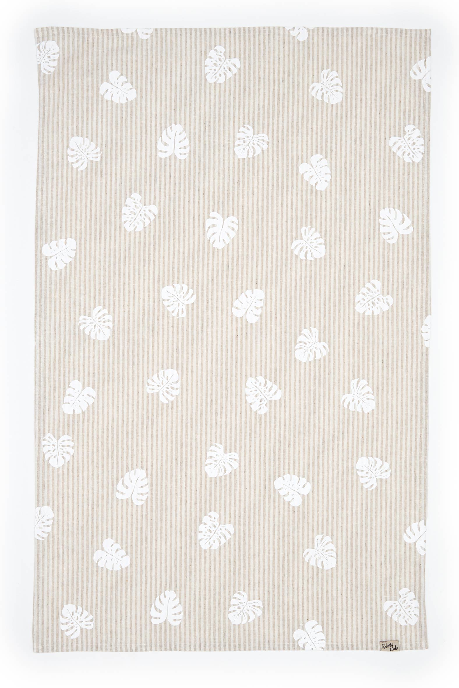 Natural Striped Kitchen Towel