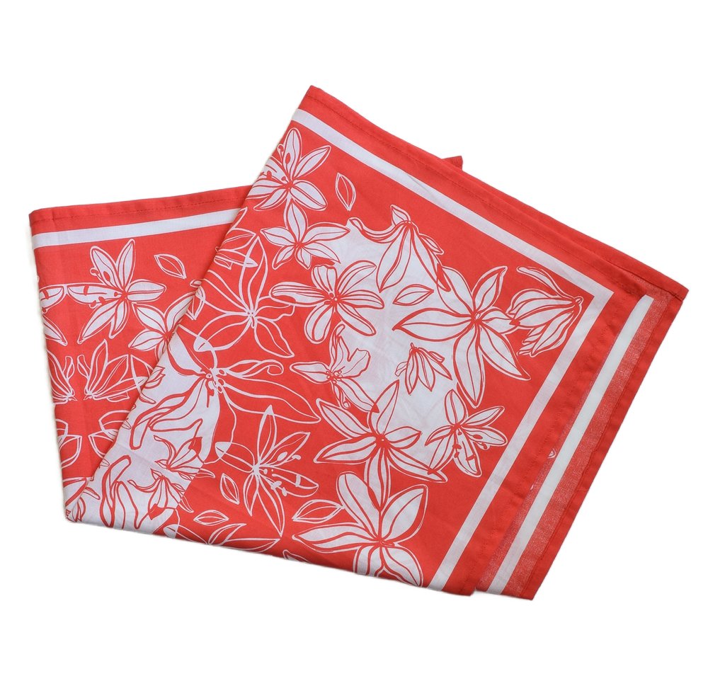 Bandana Flower Bloom Red