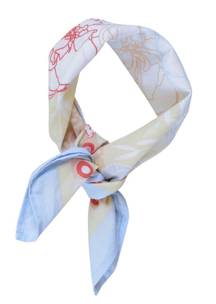 Bandana Peony Powder Blue