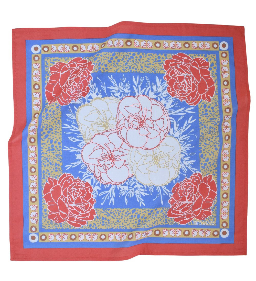 Bandana Peony Red