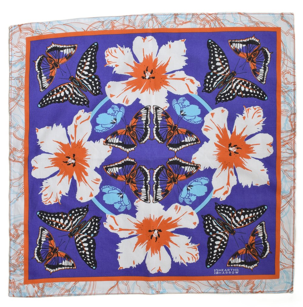 Bandana Butterfly Blue