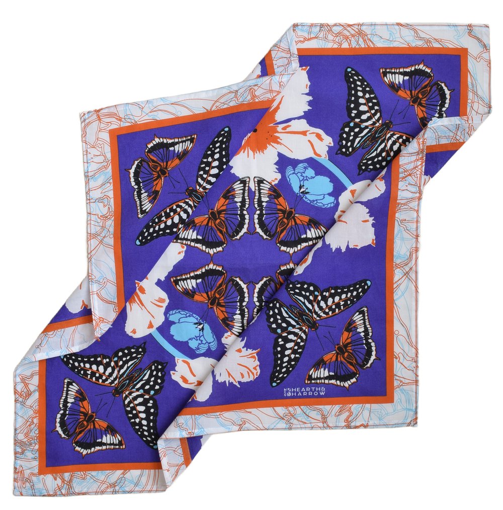 Bandana Butterfly Blue