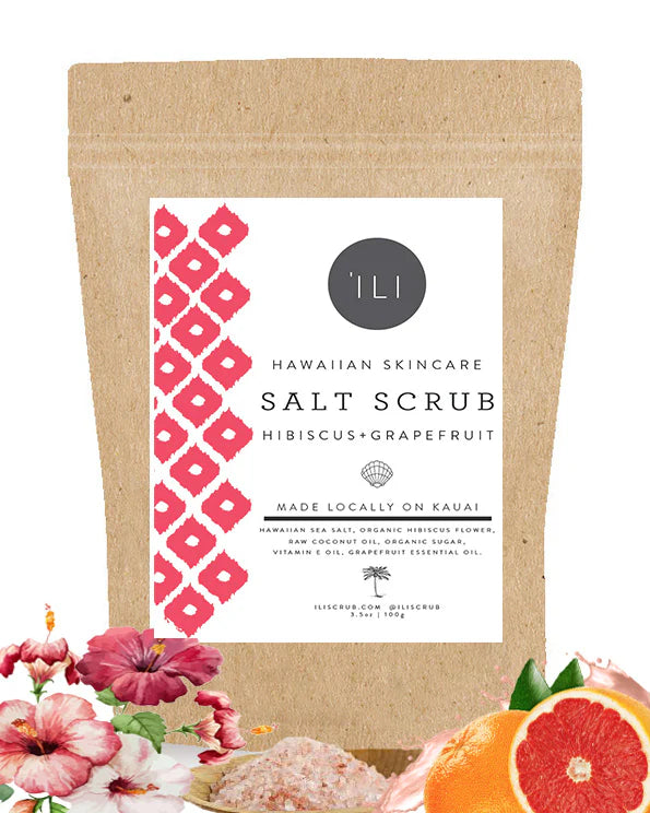 Hibiscus + Grapefruit Salt Scrub