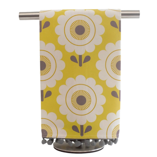 Mid Century Tea Towel- Yellow Sunshine