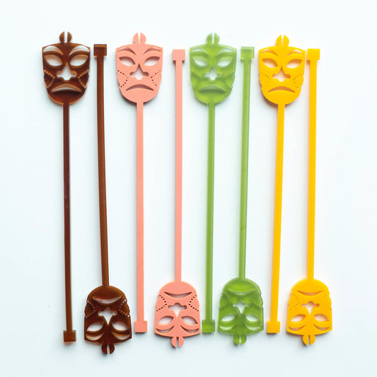 Tiki Swizzle Sticks- Assorted