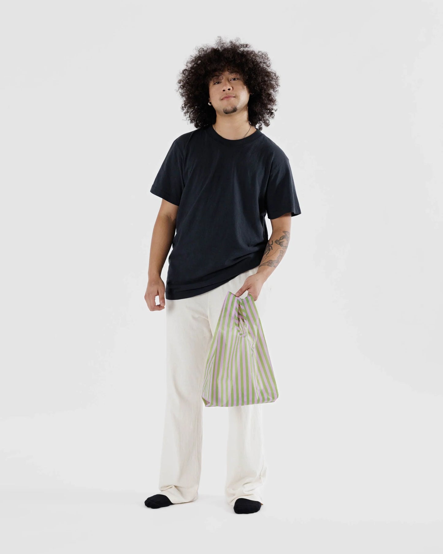 Baby Baggu - Avocado Candy Stripe