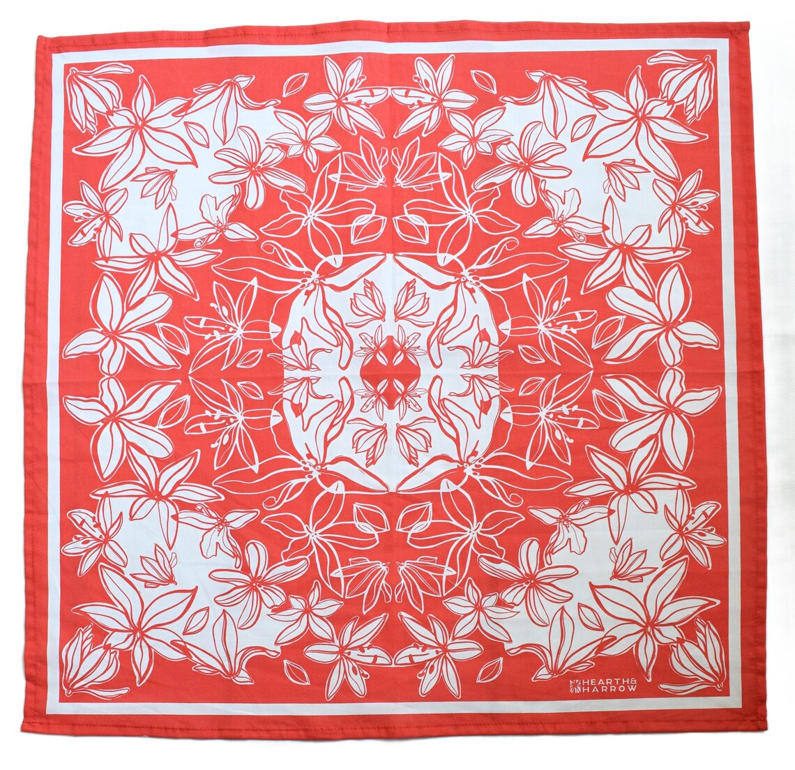 Bandana Flower Bloom Red